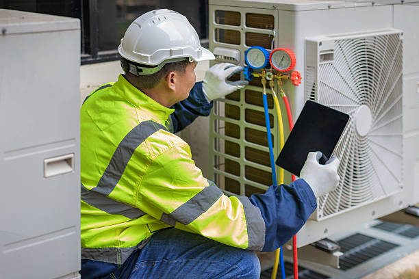 Professional Ductwork Repair technician working in Chimney Rock, NC